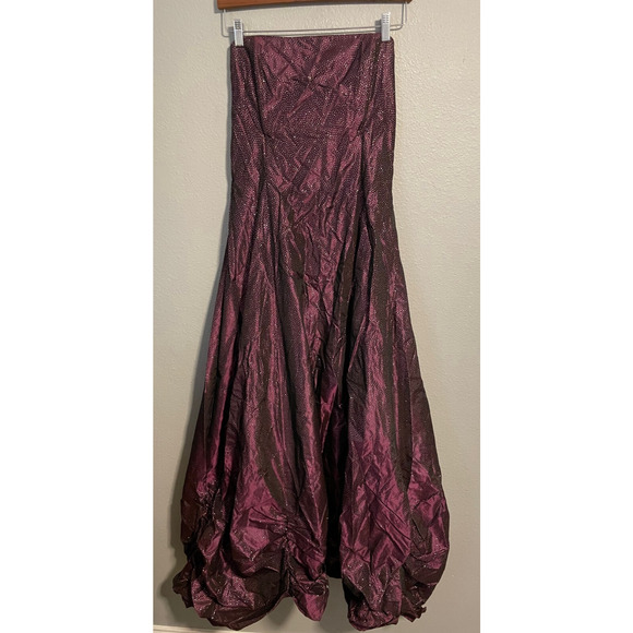 Jessica McClintock Gunne Sax Juniors Gown Size 13 Purple Glitter Prom HOCO Y2K - Picture 1 of 10